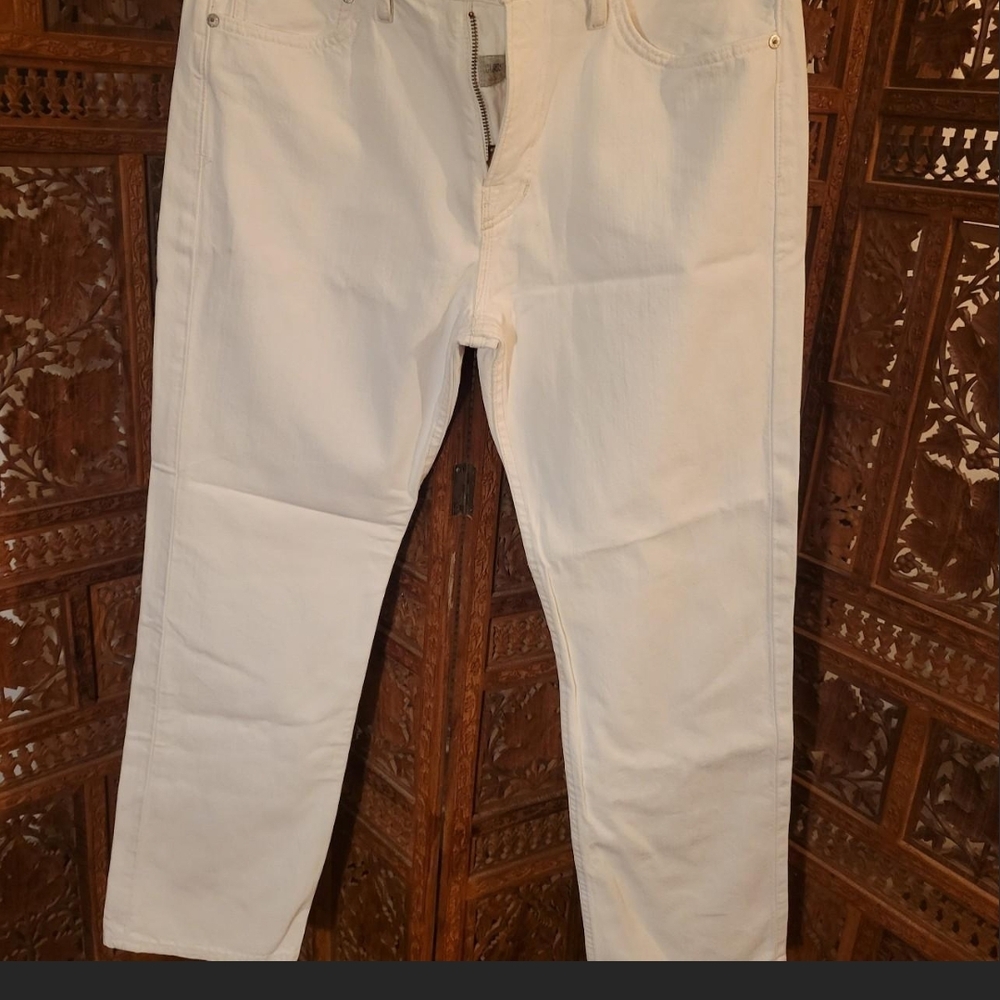 Vtg Polo by Ralph Lauren Men's Off-White Straight Jeans